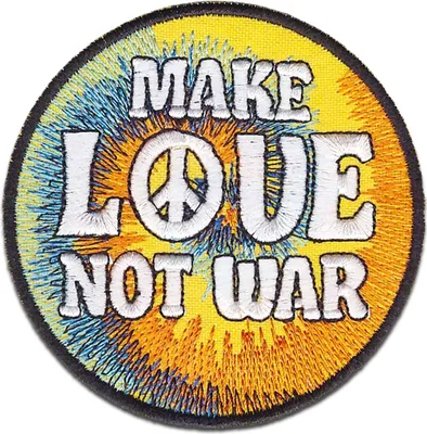 Obrázok produktu pre Záplata / nažehľovačka - Make Love Not War Peace Peace - Záplata Nažehľovacie nášivky Na nažehlenie Aplikácia Záplaty Záplaty
