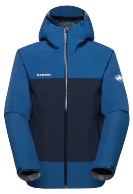 Image de Veste à capuche Crag HS pour homme - veste hardshell légère pour les randonnées en montagne exigeantes - Mammut, couleur : tschiel-marine, taille : L
