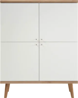 Produktbild von Highboard Merle - Skandinavisches Design - Eiche Riviera