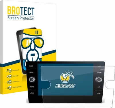 Produktbild von BROTECT Schutzglas für Volkswagen Tiguan 2021 Discover Media 8" Schutzfolie Panzer Folie Glas Display Schutz klar