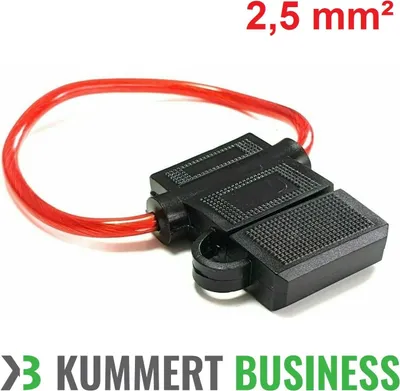 Produktbild von Kummert Business KFZ Sicherungshalter Flachsicherungen ATC ATO 2,5mm² Sicherung HiFi
