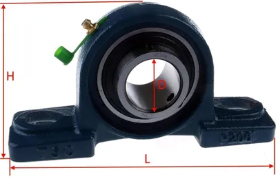 Produktbild von UCP 204 - 2 Loch Stehlager für 20 mm Welle