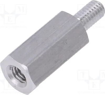 Obrázek produktu pro 10 kusů distančních spojek s závitem, vnitřní závit: M3, vnější závit: M3, rozměry: 235 x 12 mm, distanční prvky