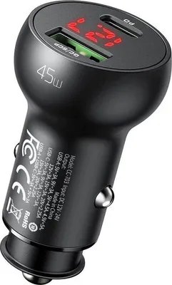 Obrázok produktu pre Nabíjačka do auta Mcdodo CC-7030, USB + USB-C, s LED displejom