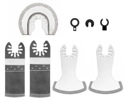 Produktbild von 5-teiliges Diamant-Multitool-Sägeblatt-Set