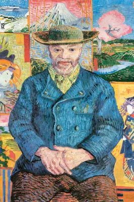 Obrázok produktu pre Vincent Van Gogh Art Print Obraz - Portrét PÃ¨re Tanguy, 1887 (120 x 80 cm)