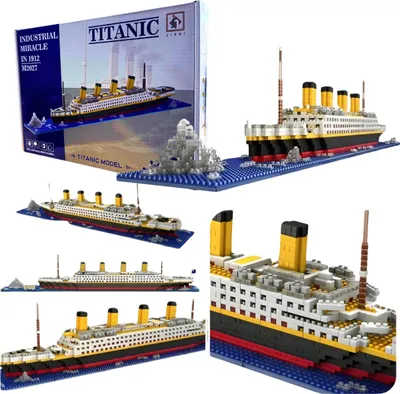 Obrázok produktu pre Stavebnica Titanic Veľký Model Lode z Kociek 1860 Dielov pre Dospelých