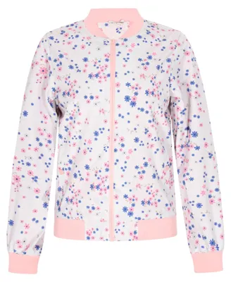 Produktbild von Damen Jacke in Rosa, Größe XXL, mit durchgehendem Reißverschluss und Stehkragen