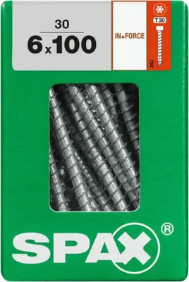 Produktbild von Spax Holzbauschrauben 6.0 x 100 mm TX 30 - 30 Stk.