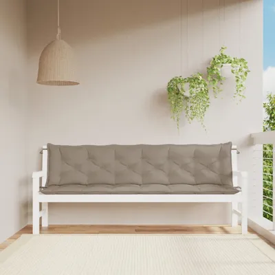 Produktbild von Möbel Gartenbank-Auflagen 2 Stk. Taupe 200x50x7 cm Oxford-Gewebe - Gartenmöbelauflagen &23773