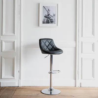 Image de Tabouret de bar noir JASPER