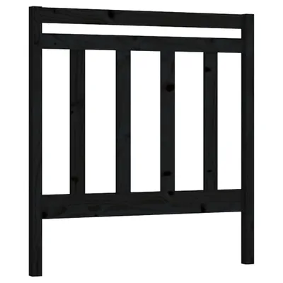 Produktbild von Kopfteil Schwarz 81x4x100 cm Massivholz Kiefer