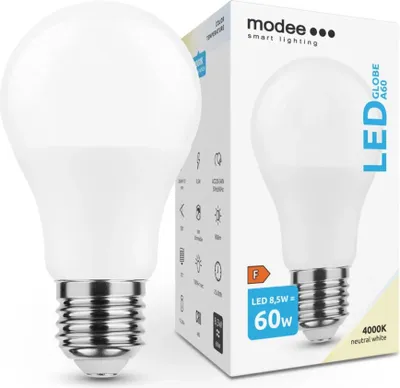 Obrázok produktu pre Modee Lighting LED žiarovka E27 8,5W 4000K A60 (60W)