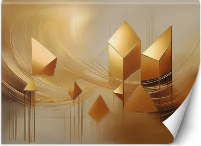 Produktbild von Vlies fototapete Gold Glamour Abstraktion 400x280 cm Feeby Gold inkl. Kleber einfache Montage
