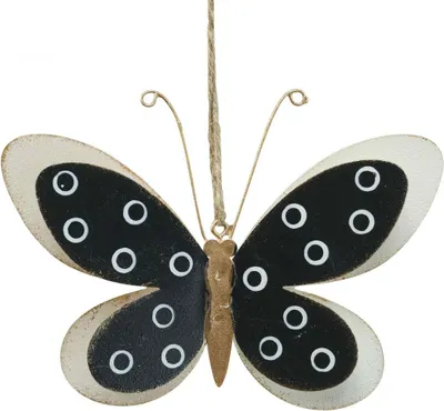 Produktbild von Schmetterling Wanddekoration aus Metall im Vintage-Stil
