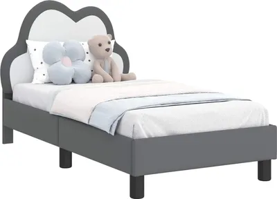 Obrázok produktu pre Rám detskej postele s čelom Svetlosivá 70 x 140 cm PU