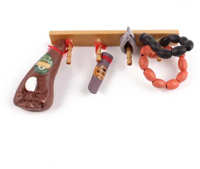 Produktbild von Polymer Ton Deko Fleisch für die Puppenstube Küche (1 Set)