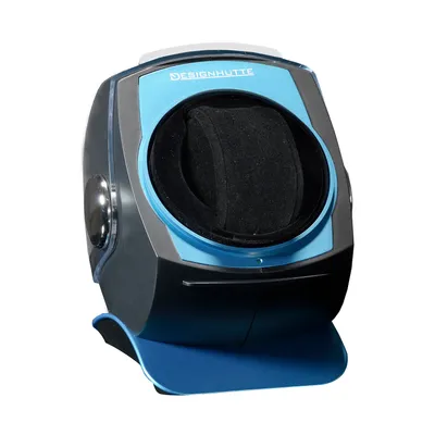Obrázok produktu pre DESIGNHÜTTE® Watchwinder Space Black/Blue pre 1 automatické hodinky