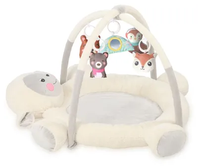 Produktbild von Lorelli Spielbogen Mary Krabbeldecke 95 x 95 cm Spielfiguren Spiegel ab Geburt weiß