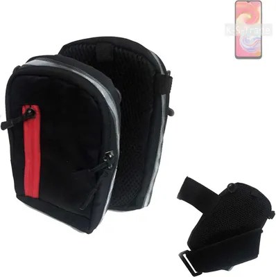 Produktbild von K-S-Trade Outdoor Gürteltasche Holster Umhängetasche kompatibel mit Samsung Galaxy A04e schwarz Handy Tasche Case travelbag Schutz Hülle Handy