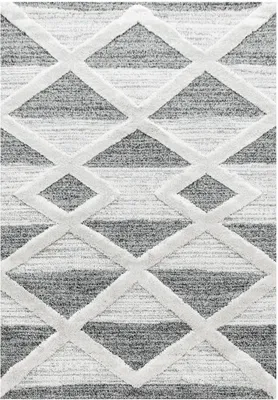 Produktbild von Hochflor Teppich Pepe rechteckig, Farbe: Grau, Größe:280x370 cm