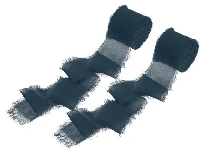 Image de Ruban à franges en coton bleu foncé pour projets de bricolage