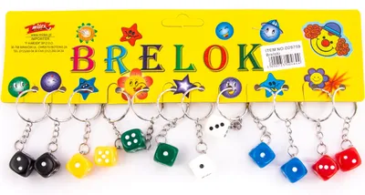 Image de Dés De Jeu Pendentif Porte-Clés 12 Pièces