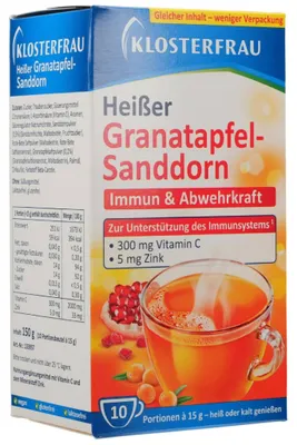 Produktbild von KLOSTERFRAU Broncholind heißer Granatapfel-Sandd. 10X15g PZN 11666009