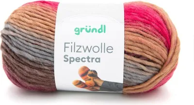 Produktbild von Gründl Filzwolle Spectra 100 g cabernet multicolor