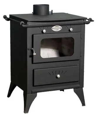 Immagine prodotto di ZVEZDA Retro G, Stufa a legna indipendente con vetro, 6,9 kW, Ø 130 mm