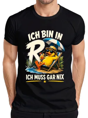 Immagine prodotto di Sono in pensione. Non devo fare niente. T-shirt da uomo, nera, taglia XL, con scritta divertente e sarcastica