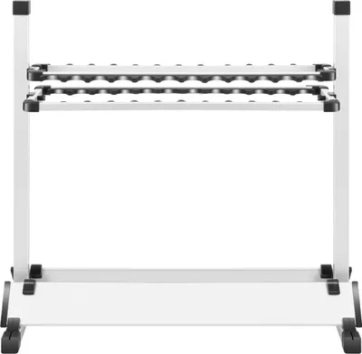 Produktbild von Angelrutenständer - Freistehendes Aufbewahrungsregal - Für 24 Ruten - Verstellbar - Aus Aluminiumlegierung - Für Garage, Boot und Laden - Schwarz