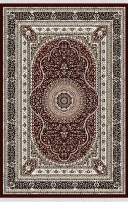 Produktbild von Orientalisch Teppich Kunstfaserteppich Wohnzimmerteppich Kurzflor Braun 160x230