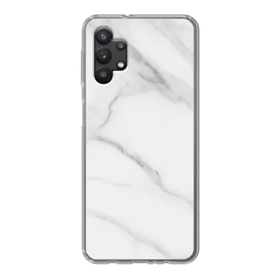 Produktbild von MuchoWow® Handyhülle Schutzhülle Hülle für Samsung Galaxy A32 5G Marmor - Strukturiert - Weiß - Grau - Stein - Marmoroptik Silikon Softcase Handy Hülle - Softcase