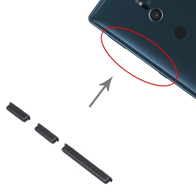 Obrázek produktu pro Tlačítko napájení a hlasitosti – boční tlačítka pro Sony Xperia XZ2 Compact, černá