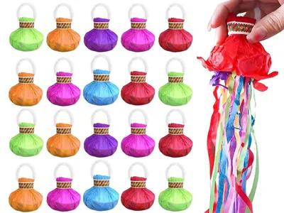 Wurfschlangen 20 Stück, bunte Luftschlangen für Partys