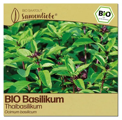 Produktbild von Samenliebe  Basilikum Samen | Thaibasilikum - samenfestes  Saatgut