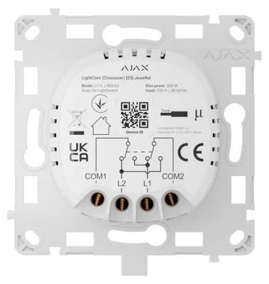 Produktbild von Ajax Smartes Kreuzungsrelais LightCore 868MHz Jeweller Weiß
