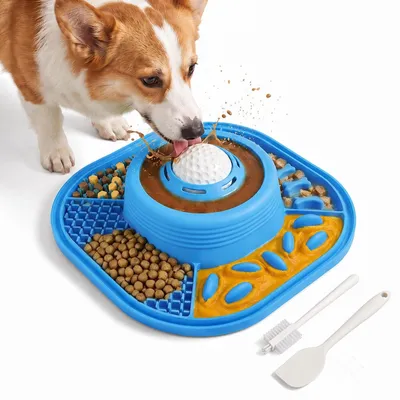 Produktbild von 2-in-1 Leckmatte und Leckball für Hunde und Katzen