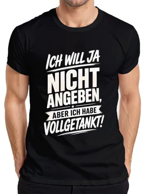 Productafbeelding van Ik wil niet opscheppen, maar ik heb een Statement Sarkasmus Reich heren T-shirt, zwart, maat XXL