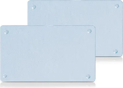 Schneidebretter aus Glas, 2er-Set, 25x15x0,5 cm, gehärtetes Glas