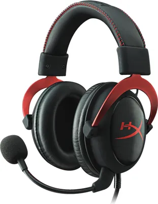 Obrázek produktu pro HyperX Cloud II, Kabel, Hraní, 15 - 25000 Hz, 320 g, Sluchátka s mikrofonem, Černá, Červená