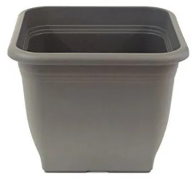 Produktbild von Famanu Pflanzentopf quadratisch - Anthrazit Grau - 23 x 23 cm - 7 Liter - UV- und frostbeständig