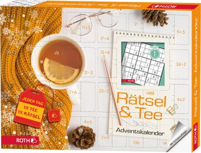 Produktbild von ROTH Rätsel & Tee Adventskalender
