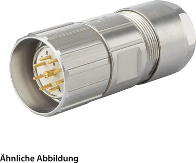 Immagine prodotto di SET HUMMEL incl. contatti M23 connettore cavo segnale, inserto a saldare diritto numero di poli 11+PE, uscita cavo a spina diritta,