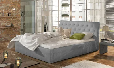 Obrázok produktu pre Čalúnená posteľ 160x200 NEPHELE 2 - svetlo šedá