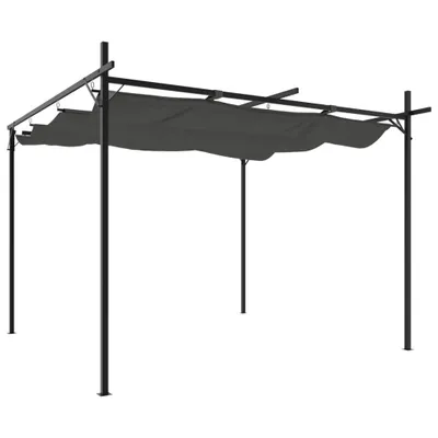 Produktbild von vidaXL Pergola mit Schiebedach Anthrazit 295x292x230 cm