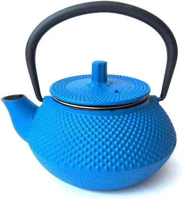 Image de Théière en fonte - Élégante et durable - Pièce unique - Noire
