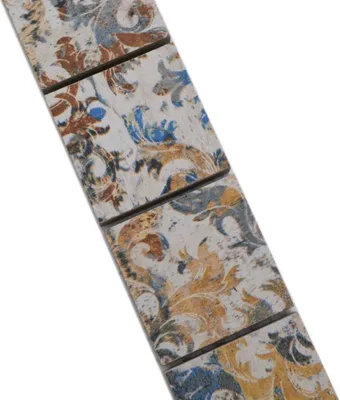 Produktbild von Bordüre Borde Mosaik mix stark mehrfarbig matt Teppichoptik Mosaikfliese Küchenwand Fliesenspiegel Bad Duschwand MOS14BOR-47CV_f