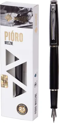 Image de Zenith 60 Elegance Acier Noir Stylo Plume No 559